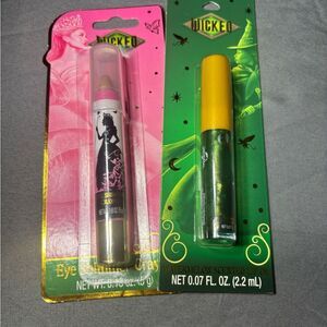 Wicked Eye Shadow Crayon and Lip Oil Set - Silver and Yellow
